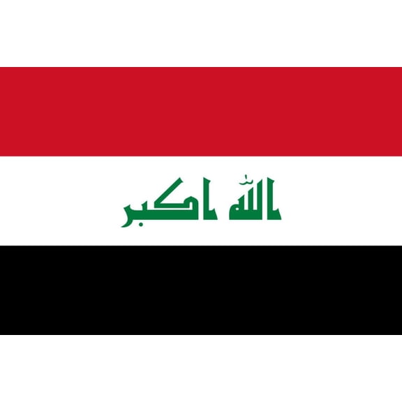 Iraq Flag Decal Sticker - 6 inches wide