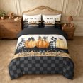 thumbnail image 3 of Erosebridal Pumpkin Patch King Bedding 7pcs,Fall Harvest King Bed in a Bag,Ivory,Reversible, 3 of 6