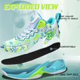 thumbnail image 2 of BINQER Zapatillas de baloncesto de caña alta for hombre con amortiguación de malla transpirable y suela antideslizante., 2 of 5