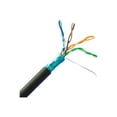 thumbnail image 1 of CableWholesale.com - Bulk cable - 1000 ft - shielded - CAT 6 - outdoor, solid - black, 1 of 1
