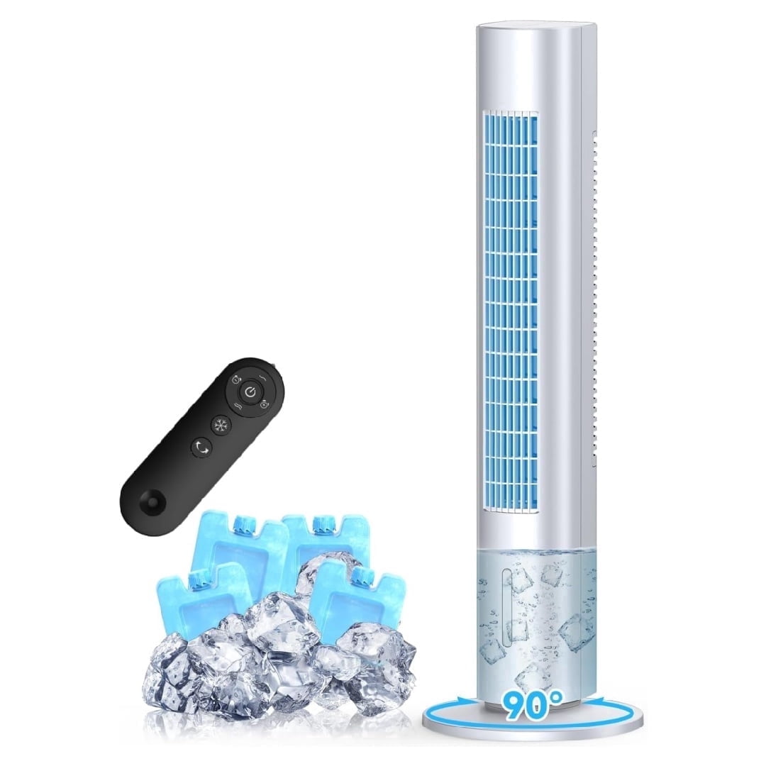 AEROZY Portable Evaporative Air Cooler, 4 Modes, 140° Oscillation, Large Water Tank