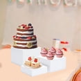 thumbnail image 1 of Elevadores de Buffet de 3 Piezas, Elevadores de Alimentos para Mesa de Buffet, Elevadores de Nido de Exhibición de Cubos Acrílicos para Catering, Fiesta de Cumpleaños de Bodas, 1 of 8