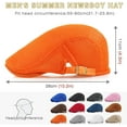 thumbnail image 7 of 2 Pack Men's Breathable Mesh Ivy Cap - Adjustable Newsboy Beret Hat for Driving, Hunting & Outdoor Activities, Irish Cabbie Style Hat, 7 of 7