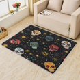 thumbnail image 1 of Colorful Sugar Skull Area Rug 5x8, Mexican Rugs for Living Room, Day of The Dead Carpet, Soft Non Slip Machine Washable Fluffy Easy Clean, for Bedroom Dining Room Floor Home Decor Rug Ch&-89, 1 of 7