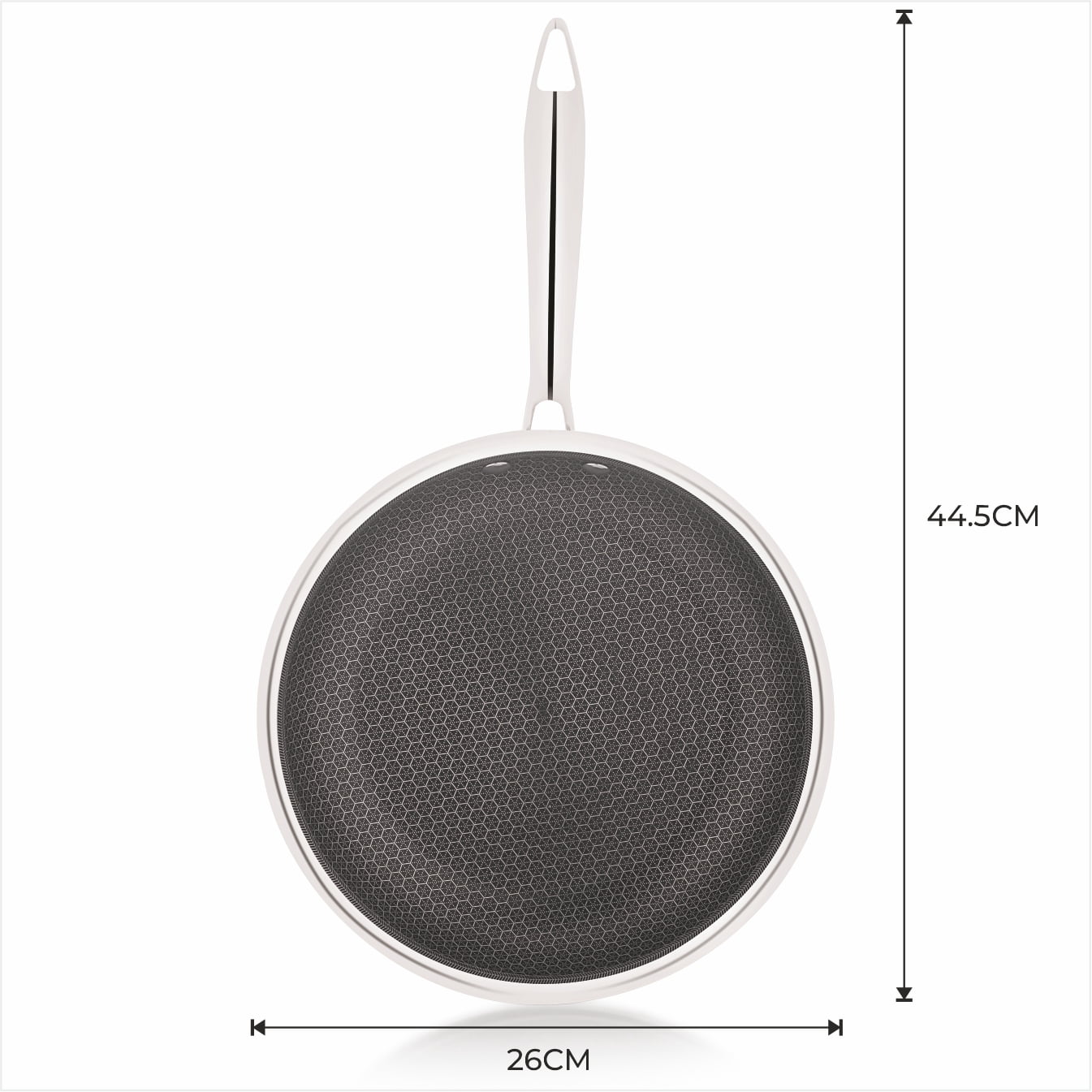 Mainstays 10-inch Tri-Ply Stainless Steel Hybrid Non-Stick Fry Pan with Cool Touch Stainless Steel Handle