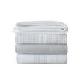 Better Homes & Gardens 4 Piece Waffle Kitchen Towel, Soft Silver ...