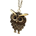 thumbnail image 2 of pitrice Collier Chaîne Longue Rétro Hibou Ajouré Pendentif Chaîne de Chandail pour Femmes, 2 of 4