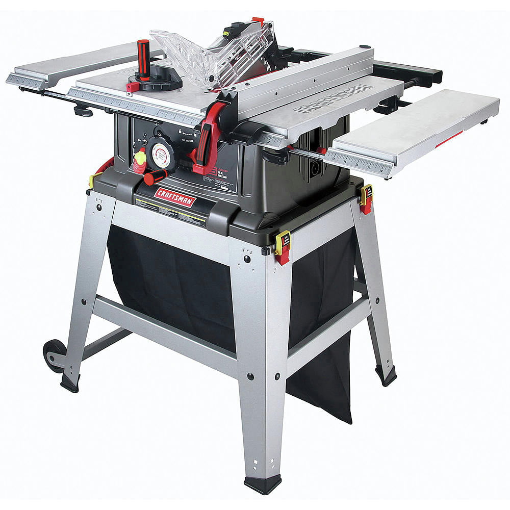 Craftsman 921807 10 In Table Saw With Stand And Laser Trac Walmartcom Walmartcom