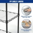thumbnail image 6 of WORKPRO 550 lbs 5-Tier Metal Shelving Unit, 17"W x 11.5"D x 51.5"H, Adjustable Storage Wire Rack  with Extra Hooks and Shelf Liner, Kitchen and Pantry, 6 of 11