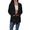 Black, variant on Gleelaud Women's Lightweight Open Front Cardigans Long Sleeve Casual Soft Drape Fall Cardigan with Pockets