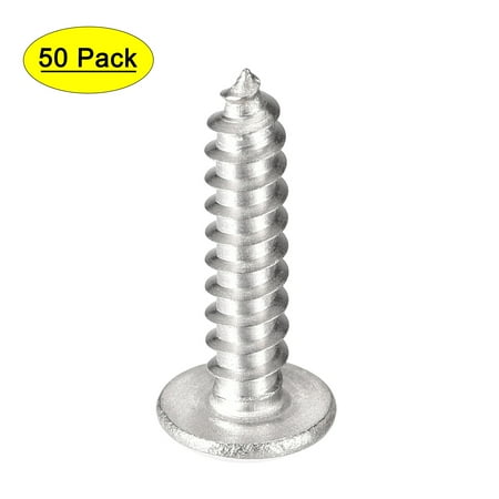

Uxcell #6 x 5/8 304 Stainless Steel Phillips Head Self Tapping Screws 50 Pack