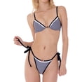 thumbnail image 2 of Yunliwuli Women Bikini Set, Flower Sleeveless Bra with Tie-up Low Waist Briefs Bathing Suit 2-piece Swimsuit, 2 of 10