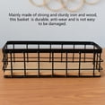 thumbnail image 2 of enqiretly Home Office Portable Mesh Grid Storage Basket Simple Design Modern Style Organizer Fruit Snacks Toilet Paper Wire Baskets White, 2 of 9