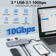 thumbnail image 6 of USB C Docking Station Dual Monitor Laptop Docking Station with HDMI,Charging,Ethernet,SD/TF,DP,Audio, 6 of 8
