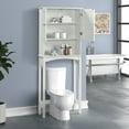 thumbnail image 2 of SEGMART Tall Bathroom Storage Cabinet, Bathroom Furniture Over The Toilet, Freestanding Bathroom Cabinet with Adjustable Shelf, Bathroom Hutch Over Toilet, Space Saving Toilet Shelf Organizer, K3784, 2 of 10