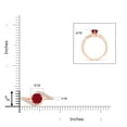 thumbnail image 4 of ANGARA Natural Prong-Set 1 ct Ruby Bypass Ring with Diamond Accents in 14K Rose Gold for Women (Size-6mm) | July Birthstone, Birthday, Anniversary, Jewelry Gift for Women | Natural Ruby Ring, 4 of 8
