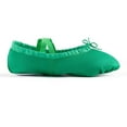 thumbnail image 3 of Missfiona Girls Ballet Shoes Canvas Ballet Slippers Dance Shoes for Toddler/Little Kid/Big Kid/Boy(10.5M,Green), 3 of 6