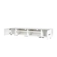thumbnail image 4 of Extended TV stand with Color Changing LED Lights, Modern Universal Entertainment Center, High Gloss TV Cabinet for 90+ inch TV My Lux Decor Round, 4 of 7