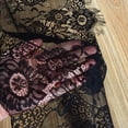 thumbnail image 2 of Tapete de mesa Pardecor, 305 cm, encaje floral negro, paquete de 2, 2 of 6