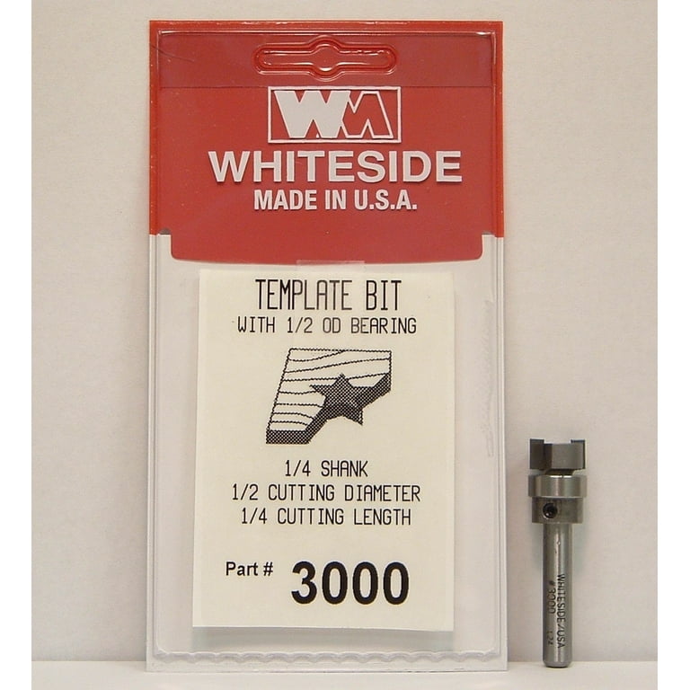 Whiteside 3000 Template Router Bit w/Bearing - 1/4