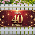 thumbnail image 5 of Happy 40th Birthday Banner with Fireworks and Stars Design Background Party Decoration Photo Props Backdrop for Birthday Celebrations Party Supplies Birthday Party Decorations, 5 of 7