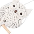 thumbnail image 4 of Tapiz bohemio tejido a mano para colgar en la pared de macramé de búho, decoración artística de pared de macramé de búho para sala de estar, 4 of 4