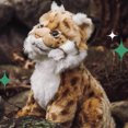 thumbnail image 2 of Realistic Lynx Stuffed Plush Toy, Canada Lynx Plushies, 2 of 8