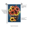 thumbnail image 4 of Barrel Of Blooms & Pumpkins Burlap Garden Flag, 4 of 5