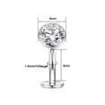 thumbnail image 3 of 14G Titanium Floating Belly Button Rings for Women Flat Back Belly Rings 8mm Belly Piercing Jewelry, 3 of 4