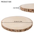 thumbnail image 2 of Rebanadas de madera de pino natural LepoHome, sin acabado, de 10 a 12 cm, 4 unidades, 2 of 6