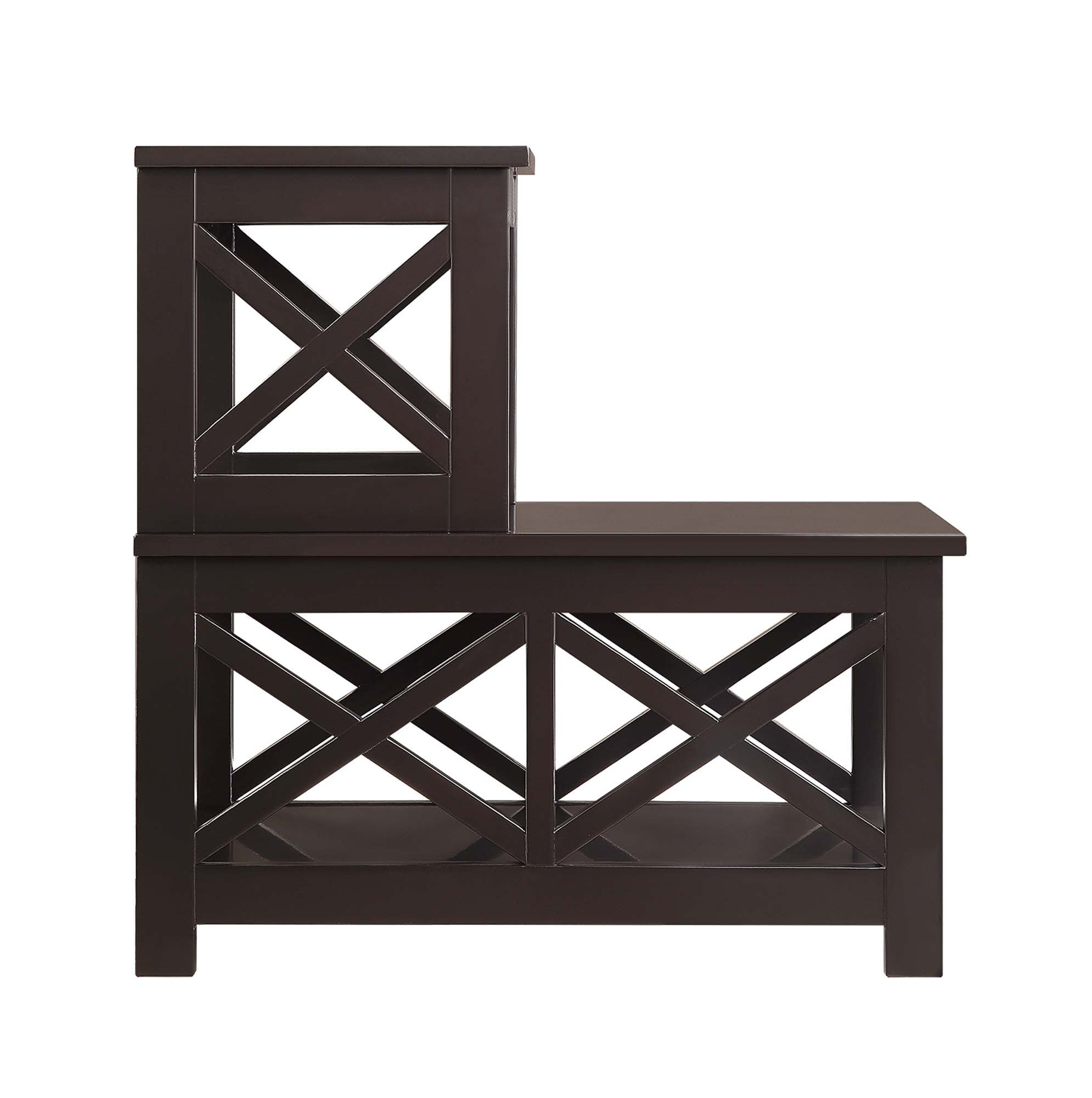 Convenience Concepts Oxford 2 Step Chairside End Table, Multiple Finishes