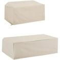 thumbnail image 1 of Crosley Furniture Ensemble de 2 Housses de Causeuse en Vinyle pour Patio, Couleur Beige, 1 of 7