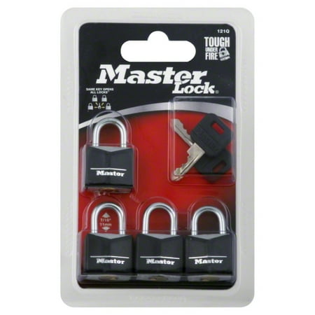 Master Lock Padlock 121Q Covered Solid Body, 3/4in (19mm) Wide, 4