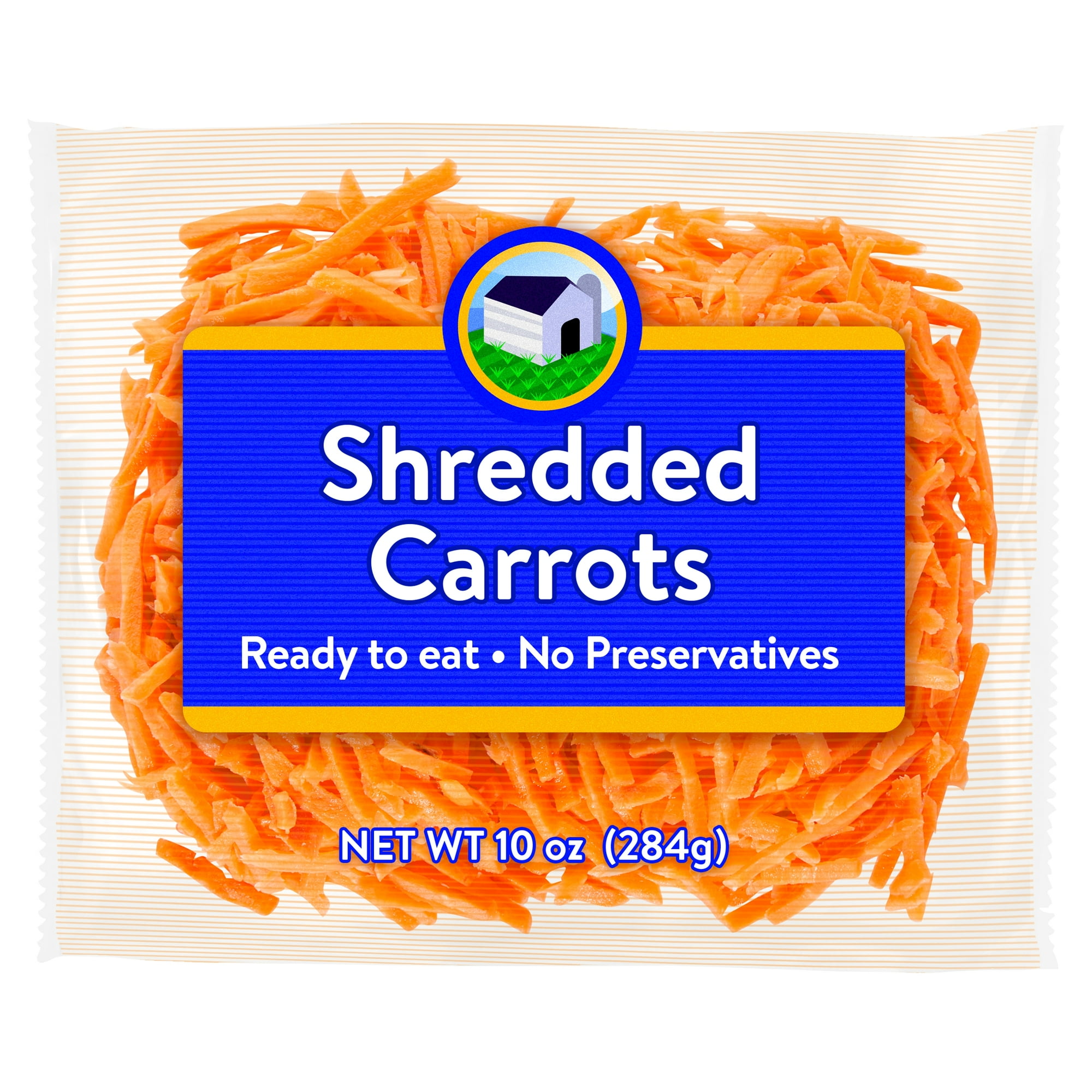 Fresh Shredded Orange Carrots, 10 Oz Bag
