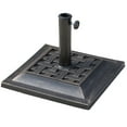 thumbnail image 1 of Outsunny Support de parasol de Patio en Résine de 20 Lb, Base, Mât Enduit, Support Carré pour parasol de Marché, Bronze, 1 of 9