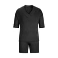 thumbnail image 3 of Cameland Men's Two-piece Sports Sets Casual Trousers 3/4 Sleeve V Neck Suit Tracksuit, 3 of 5