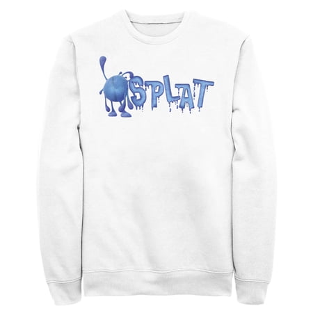 Men s Strange World Splat Drip Logo Sweatshirt White 2X Large