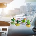 thumbnail image 3 of Decoración Interior del coche Zulema 4 piezas de cactus y animales de resina Figura de tablero de coche, 3 of 7