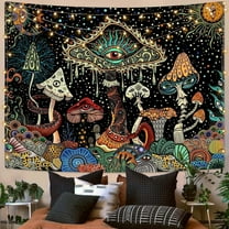 Gojian Mushroom Tapestry Hippie Tapestry for Bedroom Cute Tapestries Aesthetic Wall Tapestries Hanging for Bedroom Dorm Living Room