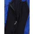 thumbnail image 6 of YiZYiF Kids Girls One-piece Swimsuit Swimwear Short Sleeve Zipper Rashguard Swimming Suit Blue&Black 5-6, 6 of 6