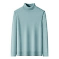 thumbnail image 1 of Mgmyaa Mens Sweaters Long Sleeve Pullover Turtleneck Knit Base Shirt Warm Solid Pullover Sweater, 1 of 6
