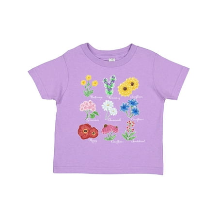 

Inktastic Wild Flower Chart Boys or Girls Toddler T-Shirt