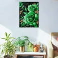 thumbnail image 5 of ZFLMY Green Roses Butterflies Art Canvas Prints Wall Decor 12x16 12x16in, 5 of 5