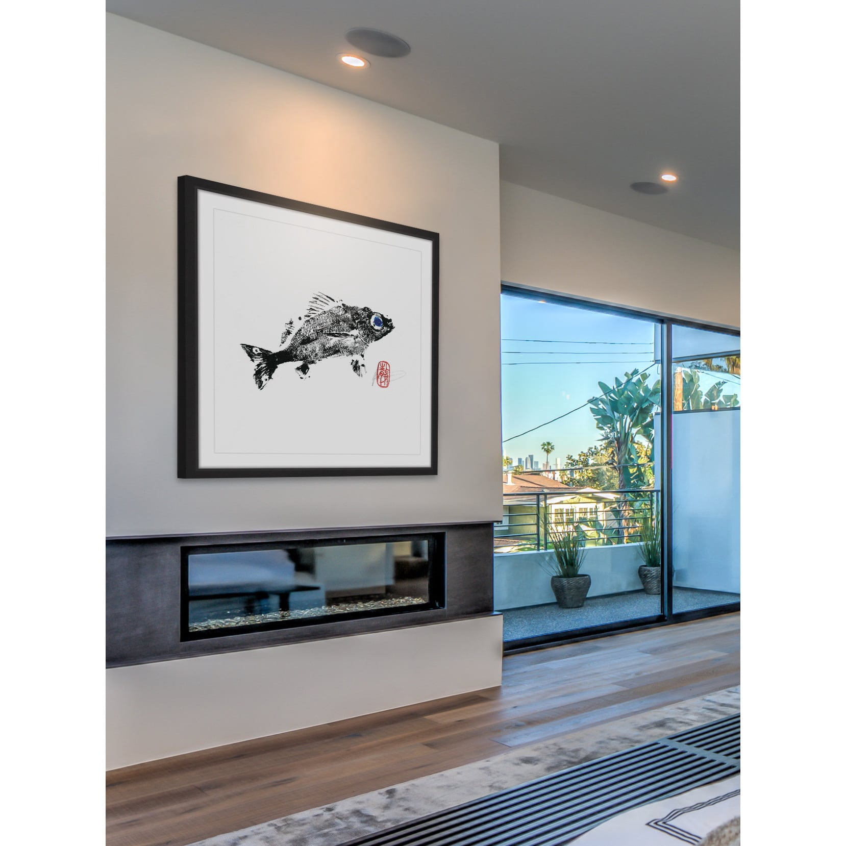 "Grunt" Framed Painting Print