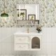 thumbnail image 5 of America White Bathroom Cabinet Vanity with Top Sink Modern Storage Cabinet with 2 Soft Closing Doors Single Sink Bathroom Vanity My Lux Decor Round, 5 of 19