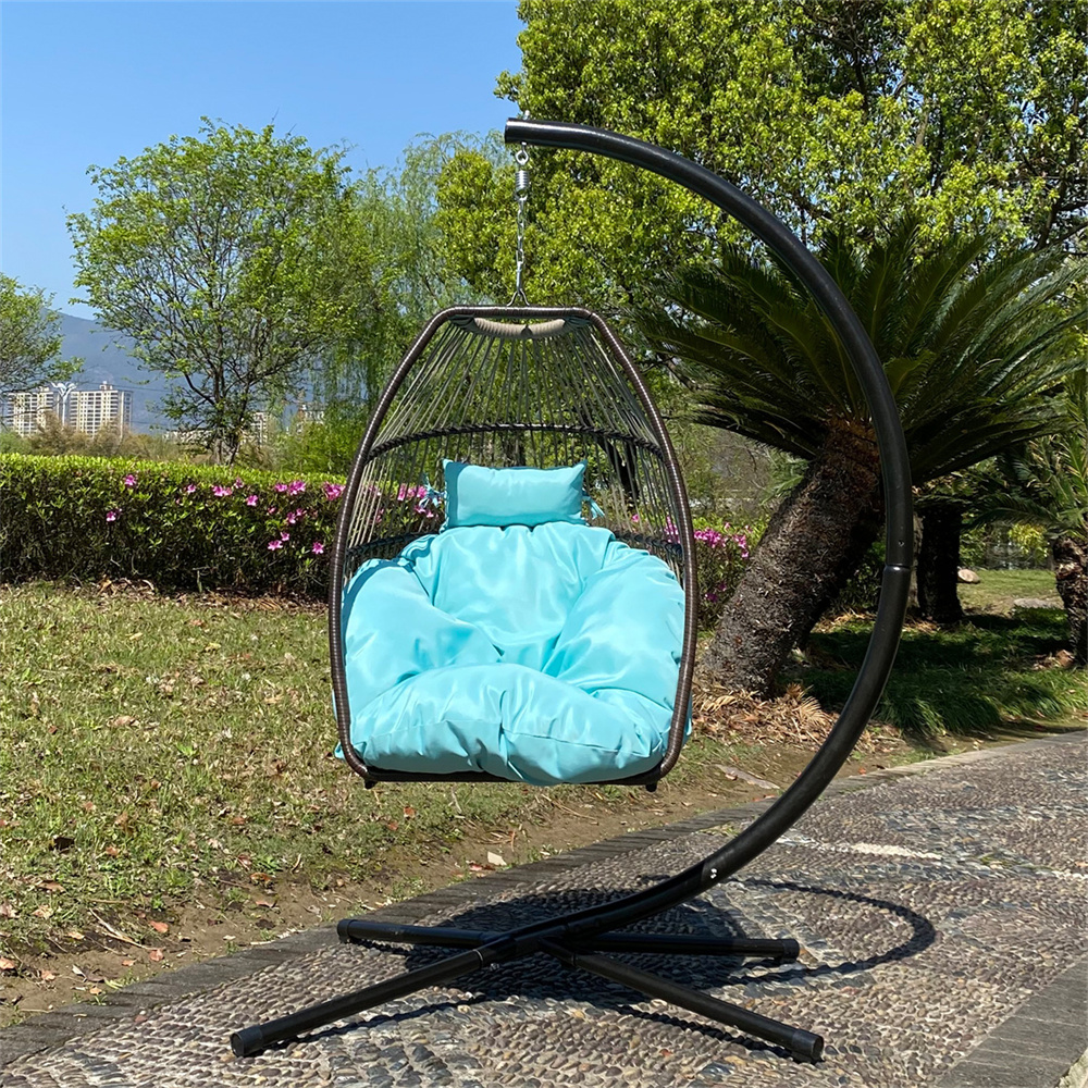 Swing Egg Chair Hammock Chairs Indoor Outdoor Patio Wicker Folding
