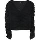 thumbnail image 1 of Guess Mujer Odette Mesh Pullover Blusa, Negro, X-Large GUESS Pull-over, 1 of 2