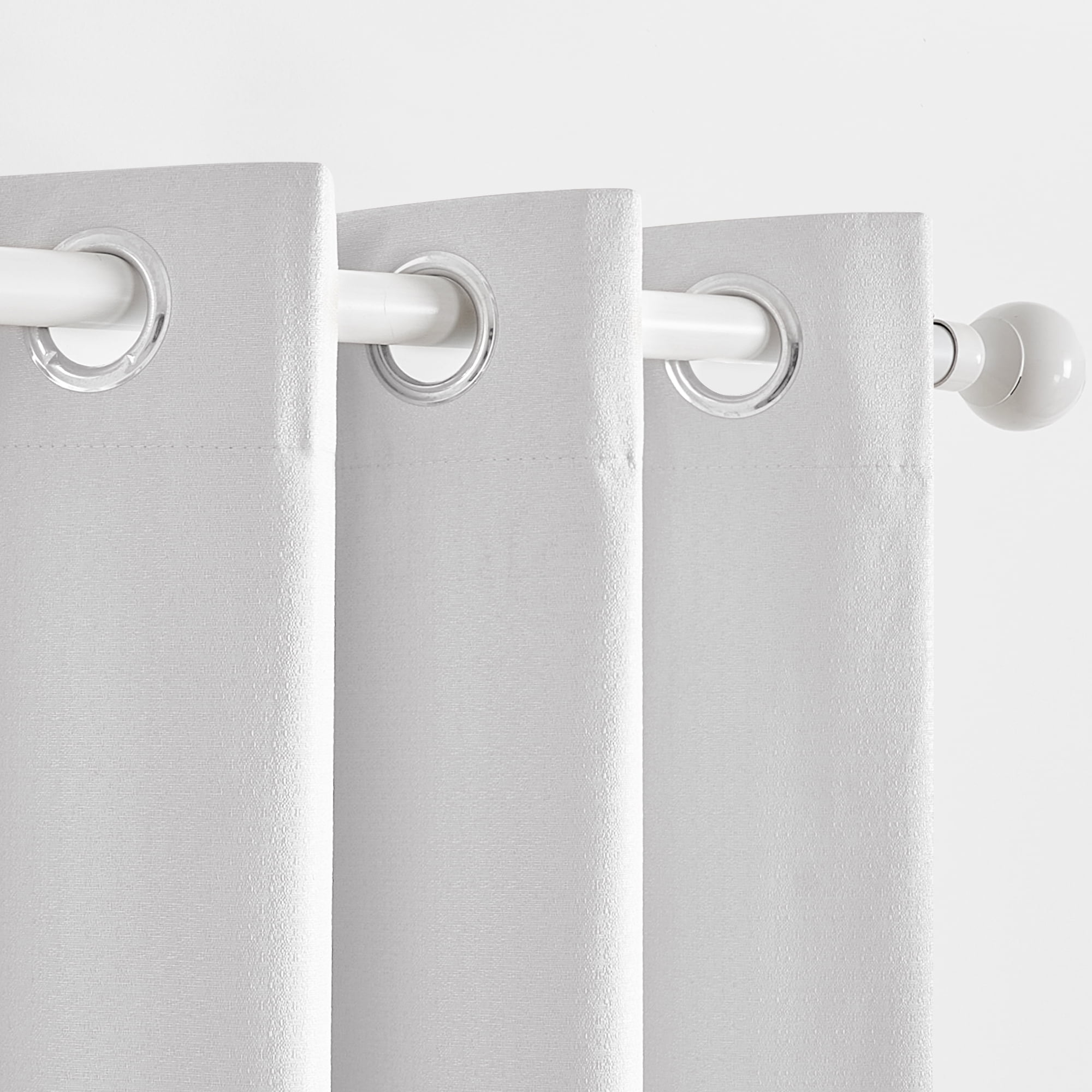 ZOPZO Thermal Insulated 100% Blackout Curtains, Cool White, 52W x 72L Inch, Energy Efficient Noise Reducing Drapes for Home Office, 2 Panels