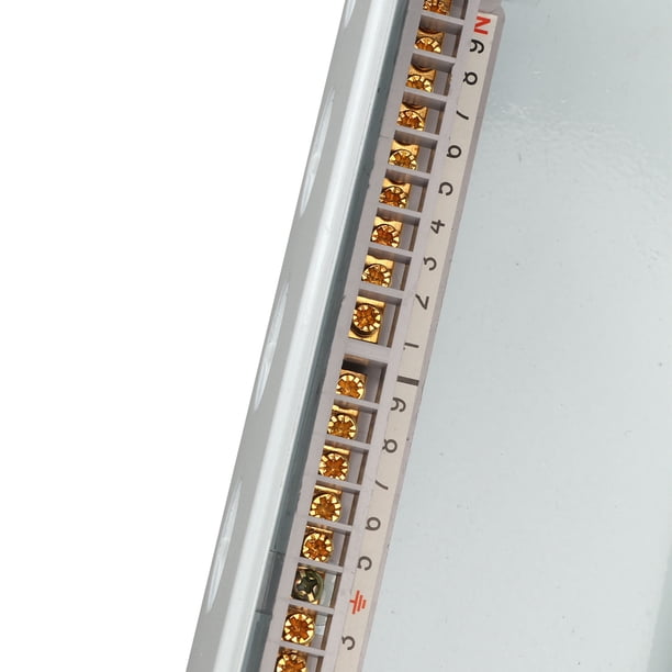 15-Way Circuit Breaker Box – Stainless Steel & PC Cover, DIN Rail Mount, Indoor/Outdoor Use, 357x220x80mm