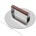 thumbnail image 6 of sunsanly Stainless Steel Burger Press Hamburger Bacon Press Heavy Duty Meat Smasher with Wood Handle Grill Tool for BBQ Panini Beef Sausage, 6 of 7